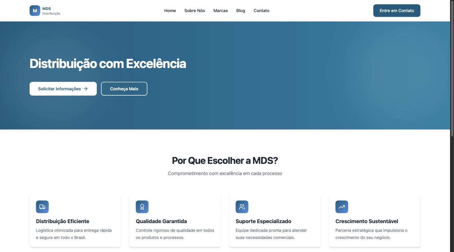 Site Institucional — MDS Logística